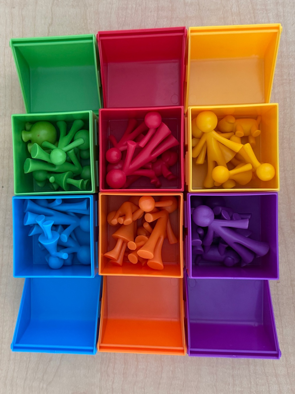 Learning Resources Colourful Families Plastic Play Houses Counting Sorting Fun